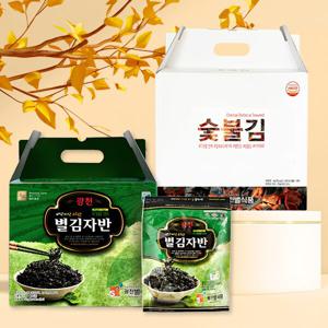 광천별맛김 김자반5봉+숯불도시락김32봉 명절인사 선물세트 추석선물