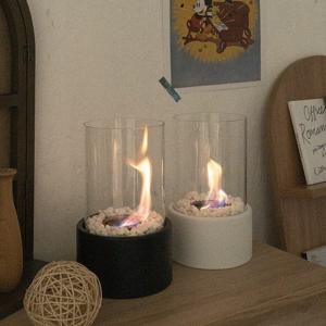 불멍 화로대 에탄올 난로 스토브 미니 불무드 감성 램프 2colors