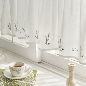 라벤더가든 자수 주방커튼 바란스커튼