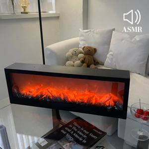 장작소리 ASMR LED 벽난로 불멍 모닥불 무드등 벽난로형(소리 ON/OFF)