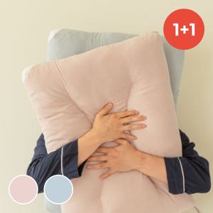 1+1 워셔블 경추베개 5070 낮은 높이 세탁 가능한 프리미엄 숙면