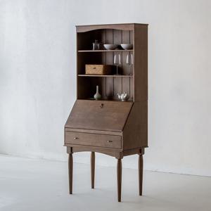 [리퍼] 이카 원목 뷰로 데스크 01 책장세트