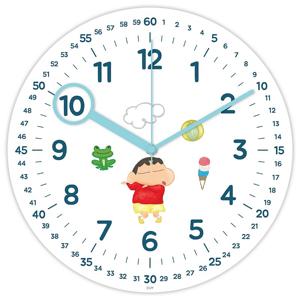 짱구 무소음 시계 소풍놀이 교육용 벽시계