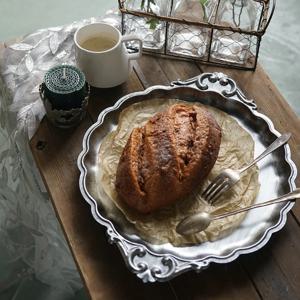 앤틱 빈티지 트레이 홈카페 럭셔리 쟁반 실버 골드 플레이트 2컬러