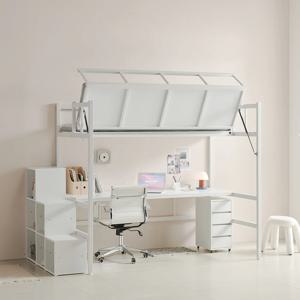 폴딩 리프트업 SS 벙커침대 매트포함 수납계단형