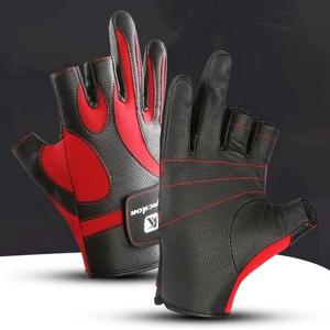 겨울방한 낚시장갑 3컷 스마트폰 터치 가죽글러브 A0062