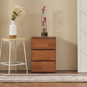 삼돌이 틈새 원목 서랍장 3단 400 월넛A