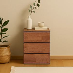 미오 원목 작은 슬림 미니 틈새 서랍장 3단 400