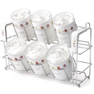 BSF 백산도자기 벽걸이 양념통 13P (나무들) 양념통세트 2단 양념기 1707