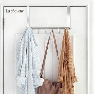 공중부양 도어 걸이형 행거 가방걸이 문걸이 방문 옷걸이 5구 행거 메탈실버