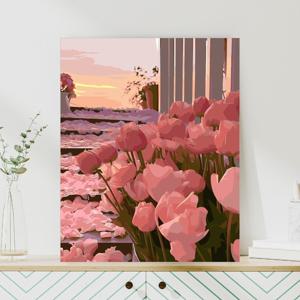DIY 명화그리기 30x40 핑크 선셋 튤립
