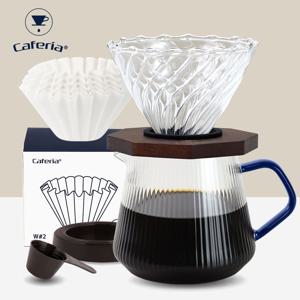 투웨이 옥타곤 플리츠 핸드드립 세트 600ml 웨이브여과지 (C8PW) /원두커피