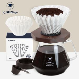 투웨이 옥타곤 다이아 핸드드립 세트 600ml 웨이브여과지 (C8DW)