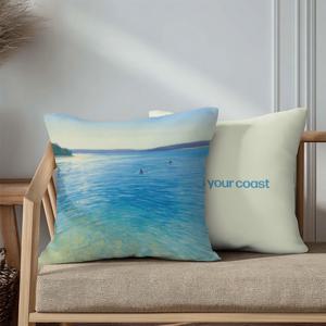 양면디자인 쿠션 1+1 다이브+온더비치 45x45cm