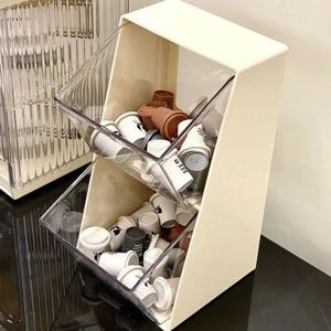 홈카페 커피캡슐 보관함 2단 아크릴 디스펜서