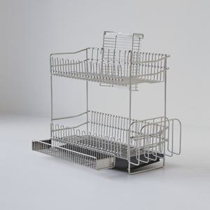 올인원 스텐 2단 식기건조대 물빠짐 대형 무타공