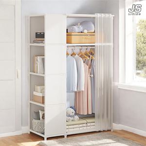 드레스룸 간이 비키니 옷장 원룸 인테리어 스탠드 행거 커튼 조립식 옷걸이 수납장 이불장