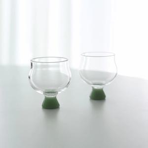 움튼 찻잔 미니 유리 티 잔 다도잔 우롱차 백차 녹차 찻자리