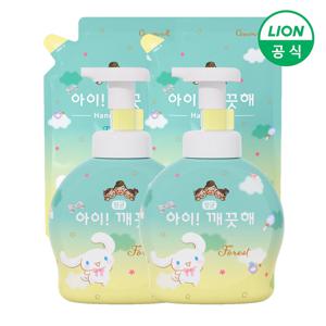 아이깨끗해 시나모롤 핸드워시 용기 490ml 2개+리필 450ml 2개