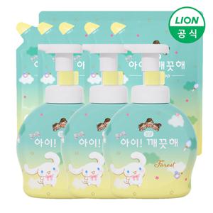 아이깨끗해 시나모롤 핸드워시 용기 490ml 3개+리필 450ml 5개