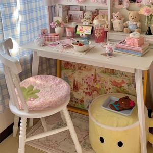 딸기 의자 공부 방석 쿠션