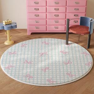 [해외] 북유럽 모던 리본 원형 러그 인테리어 거실 러그 카페트 2colors 6size