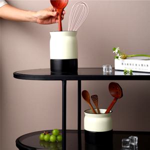 세라믹 수저통 물빠짐 도자기 스텐 수저케이스 예쁜 인테리어 디자인