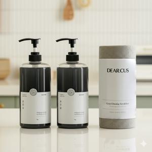 숯한날 주방세제 1kg x2 + 그레이원데이수세미 1개