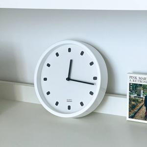 벨리사 심플 화이트 디자인 무소음 벽시계