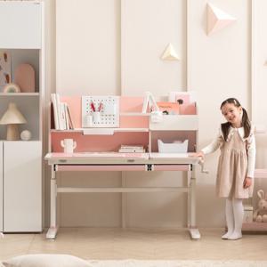 챔피언 높이각도조절 바른자세 어린이 책상 3 colors(전면책장 포함)