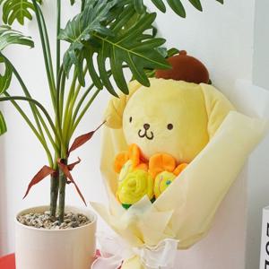귀여운 산리오 인형 꽃다발 8종-L 폼폼푸린
