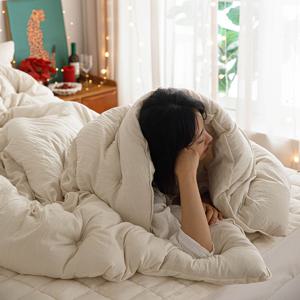 건조기가능 부드러운 모달 초극세사 발열 차렵이불 FULL SET(이불+패드+베개커버)