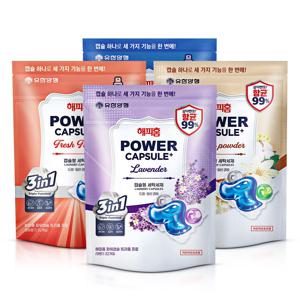해피홈 파워 캡슐세제 트리플프로 32개입x4개 (총128개입) (향4종택)