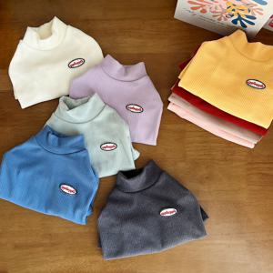 강아지 티셔츠 개니클로 하이넥 골지 이너티 따뜻한 겨울옷 S