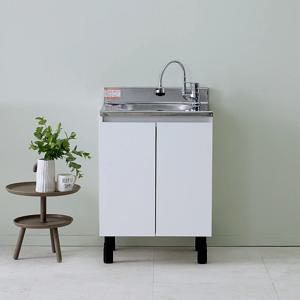 하우싱크 스텐 싱크대 600 개수대 싱글볼