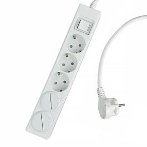 제로갭 국산 슬림 납작멀티탭 과부하차단 통합절전 5구 + 안전커버2p