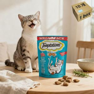 고양이간식 스낵 10봉 8종(참치 연어 닭고기 우유 해산물 헤어볼 참치연어새우 닭연어치즈)