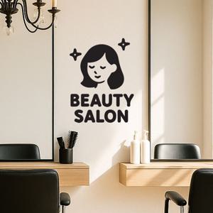 귀여운캐릭터 beauty salon 미용실 인테리어 스티커