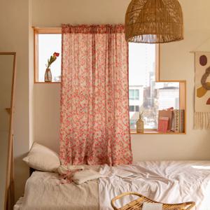 (빠른배송) 쉬폰 커튼 런던 프리지아(핑크)