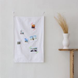 코튼 포토월 집/벽 꾸미기 액자 꾸미기 가리개 커튼 행잉 공간분리 고리형 월데코S/L