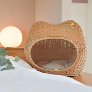 리홈 라탄 고양이 집/강아지 집 - 우니하우스