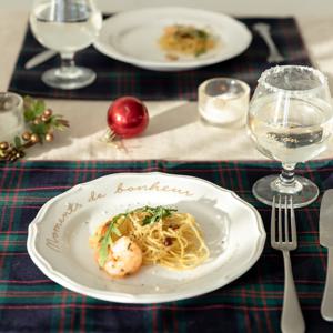 모먼트 홀리데이 홈파티 2P 세트 (고블렛 1P+원형접시 1P)