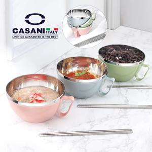 손잡이 파스타볼 3p +진공젓가락 3쌍 1세트