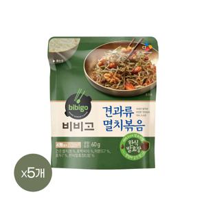 비비고 견과류 멸치볶음 60g*5개