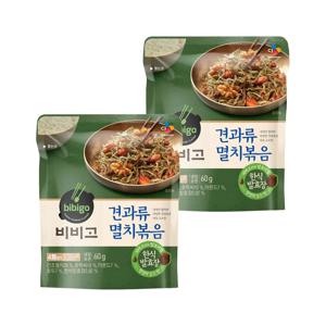 비비고 견과류 멸치볶음 60g*2개