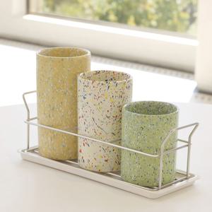 스타트링 3단 물빠짐 도자기 수저통