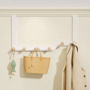 6구 무타공 도어 행거 문 옷걸이 후크 거치대 문걸이 방문 모자걸이 가방걸이