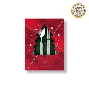 레오네 커트러리 우드 2인 수저세트 4P 라이트그레이