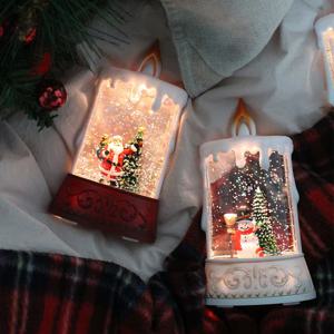 타원 미니 촛대 크리스마스 오르골 워터볼 LED 스노우볼 무드등 조명