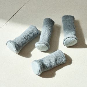 논슬립처리로 벗겨지지 않는 의자발커버 4개입 라이트그레이